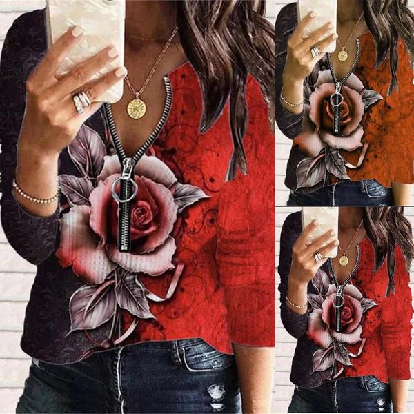 women's hoodies & sweatshirts women v-neck flower printing zipper color block workout long sleeve casual blouse pullovers winter clothi, Black
women's hoodies & sweatshirts women v-neck flower printing zipper color block workout long sleeve casual blouse pullovers winter clothi, Black