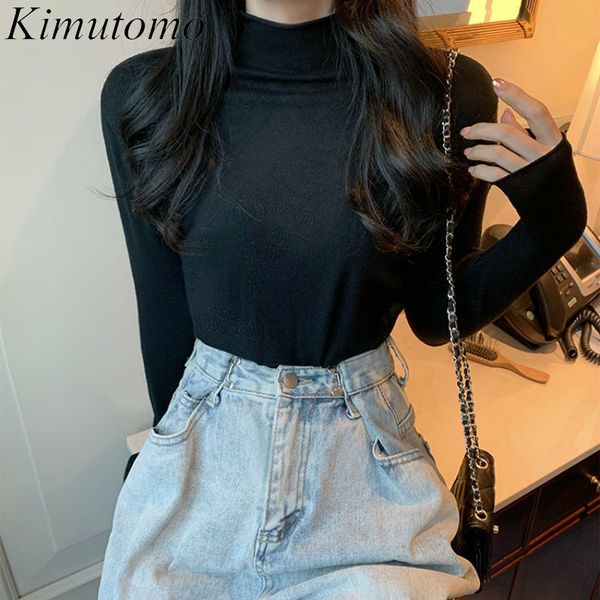 kimutomo women half turtleneck sweater autumn winter solid black knitted pullover office lady slim fit warm elegant 210521, White
kimutomo women half turtleneck sweater autumn winter solid black knitted pullover office lady slim fit warm elegant 210521, White