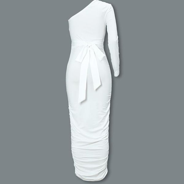 2021women elegant fashion white cocktail party slim fit dresses one shoulder belted ruched design bodycon midi dress, Black;gray
2021women elegant fashion white cocktail party slim fit dresses one shoulder belted ruched design bodycon midi dress, Black;gray