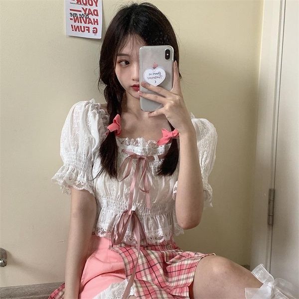 women's blouses & shirts vintage square collar slash neck floral lace up ruffles lolita blouse sweet white women crop girls blusa for
women's blouses & shirts vintage square collar slash neck floral lace up ruffles lolita blouse sweet white women crop girls blusa for