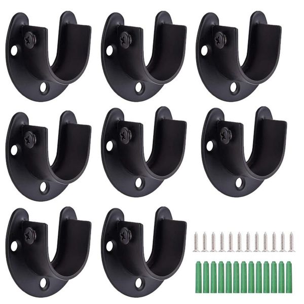 8pcs/set 1-1/3inch stainless steel bracket rod socket flange holder u shaped end for closet shower curtain curtains
8pcs/set 1-1/3inch stainless steel bracket rod socket flange holder u shaped end for closet shower curtain curtains