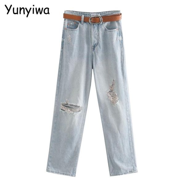 women's jeans 2021 fashion women boyfriend style ripped pants with belt long trousers pockets zipper female je203, Blue
women's jeans 2021 fashion women boyfriend style ripped pants with belt long trousers pockets zipper female je203, Blue
