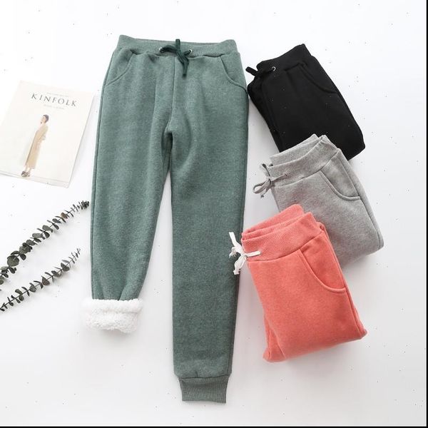 women capri winter pant thick lambskin cashmere warm female casual pants loose harlan long trousers plus sizelus, Black;white
women capri winter pant thick lambskin cashmere warm female casual pants loose harlan long trousers plus sizelus, Black;white