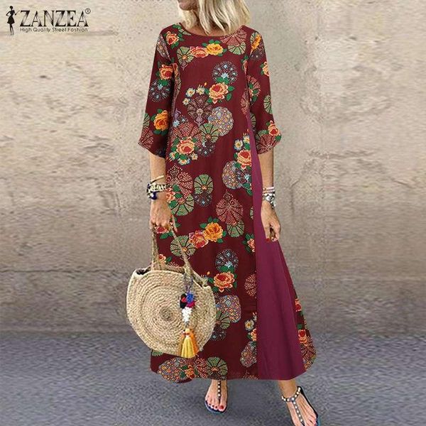 casual dresses zanzea vintage sundress women autumn floral printed dress o neck 3/4 sleeve patchwork vestido kaftan cotton linen 7, Black;gray
casual dresses zanzea vintage sundress women autumn floral printed dress o neck 3/4 sleeve patchwork vestido kaftan cotton linen 7, Black;gray