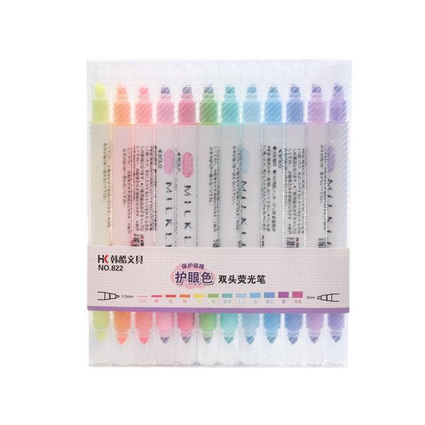 highlighters 12pcs/set double head fluorescent highlighter pen markers pastel drawing for student school office supplies cute stationery, Black;red
highlighters 12pcs/set double head fluorescent highlighter pen markers pastel drawing for student school office supplies cute stationery, Black;red