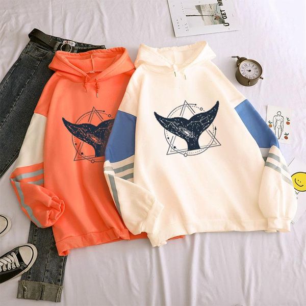 women's hoodies & sweatshirts 2021 patchwork hoody fish tail print harajuku autumn hooded sweatshirt oversizes pullovers, Black
women's hoodies & sweatshirts 2021 patchwork hoody fish tail print harajuku autumn hooded sweatshirt oversizes pullovers, Black