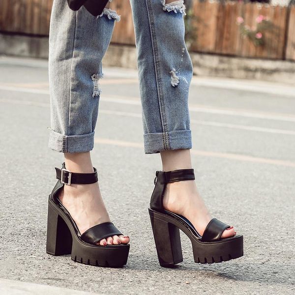 ankle wrap zipper punk concise high heels sandals women white black party block heel shoes platform summer 2021
ankle wrap zipper punk concise high heels sandals women white black party block heel shoes platform summer 2021