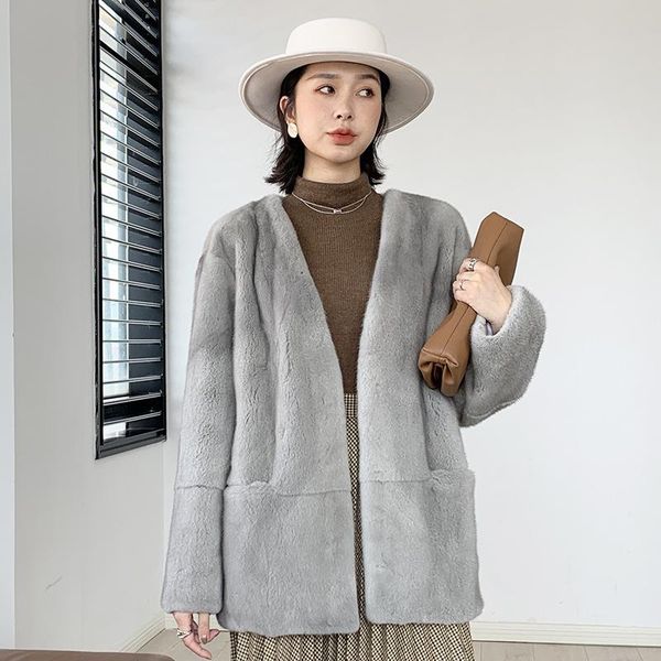 women's fur & faux fangtai 2021 winter mink coat whole short imported velvet cardigan, Black
women's fur & faux fangtai 2021 winter mink coat whole short imported velvet cardigan, Black