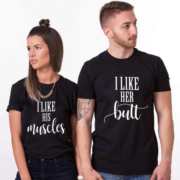 women's t-shirt couple matching tshirt wedding gift soft i like his muscle her bucouples honeymoon tee, White
women's t-shirt couple matching tshirt wedding gift soft i like his muscle her bucouples honeymoon tee, White
