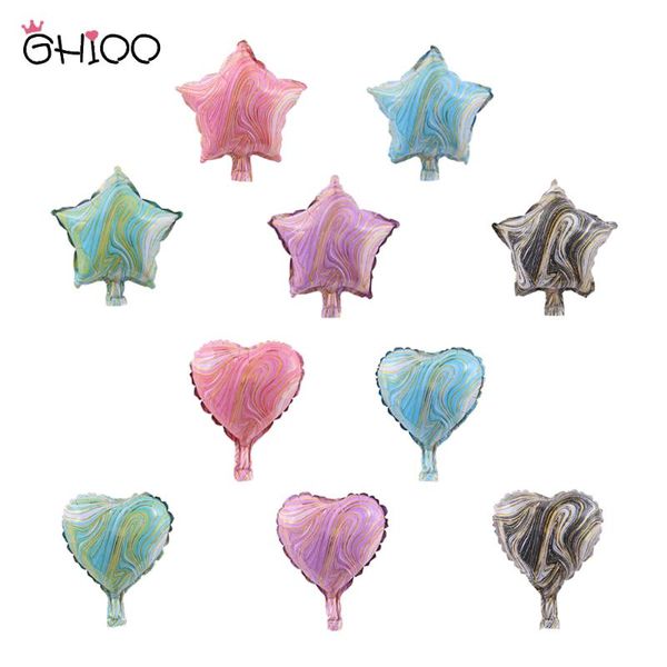 10pcs/lot 10inch marble heart shaped star foil balloons for happy birthday party wedding decoration baby shower globos
10pcs/lot 10inch marble heart shaped star foil balloons for happy birthday party wedding decoration baby shower globos