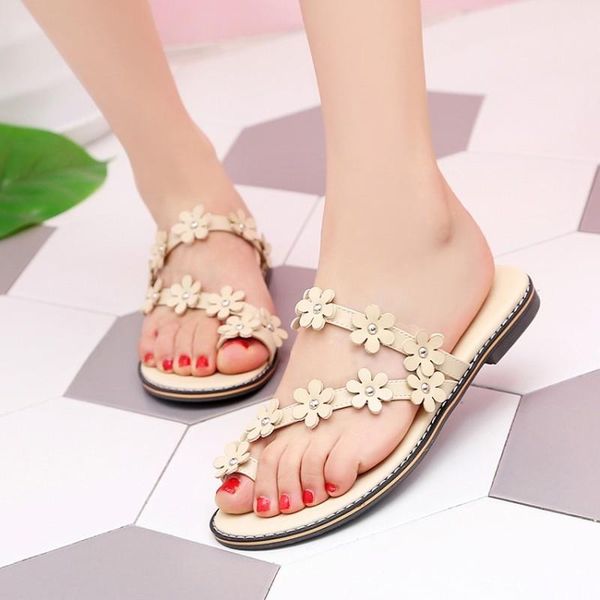 slippers women summer beach sandals flats shoes woman pu leather flip thong slides flowers sandalias mujer sapato feminino d823, Black
slippers women summer beach sandals flats shoes woman pu leather flip thong slides flowers sandalias mujer sapato feminino d823, Black