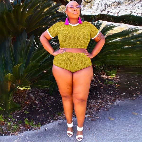 plus size tracksuits xl-5xl pattern print fitness women matching sets 2021 short sleeve bandage crop and waist shaped shorts trendy, Black
plus size tracksuits xl-5xl pattern print fitness women matching sets 2021 short sleeve bandage crop and waist shaped shorts trendy, Black