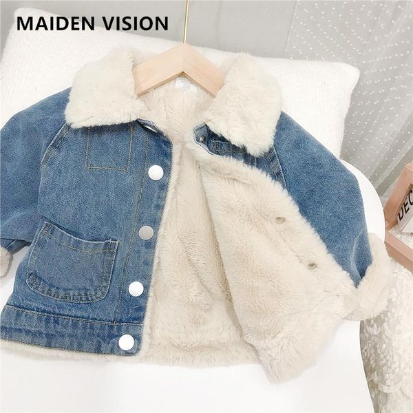 down coat girl outfit lamb plus velvet kids denim jacket for girls boys children clothes winter warm fur baby jackets, Blue;gray
down coat girl outfit lamb plus velvet kids denim jacket for girls boys children clothes winter warm fur baby jackets, Blue;gray