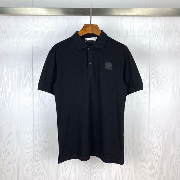 Designer compass logo men's Polos expensive badge couple short sleeves are very good., White;black
Designer compass logo men's Polos expensive badge couple short sleeves are very good., White;black