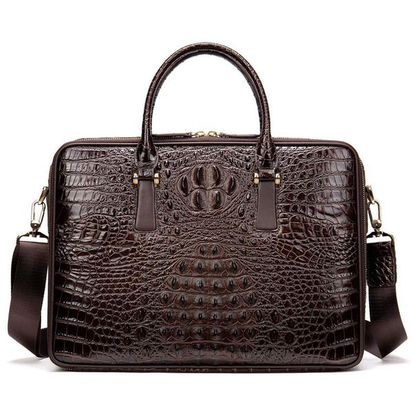 genuine leather business briefcase, crocodile pattern men's bag, shoulder handbag briefcases
genuine leather business briefcase, crocodile pattern men's bag, shoulder handbag briefcases