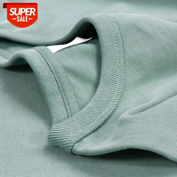 low saturation heavyweight 300g brushed short-sleeved pure cotton color mineral blue t-shirt loose thick for men and women #4g2w, White;black
low saturation heavyweight 300g brushed short-sleeved pure cotton color mineral blue t-shirt loose thick for men and women #4g2w, White;black