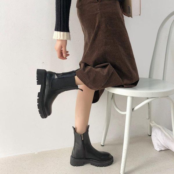 boots breathable women ankle british style girls naked boot round toe winter shoes woman flat vogue botas mujer, Black
boots breathable women ankle british style girls naked boot round toe winter shoes woman flat vogue botas mujer, Black