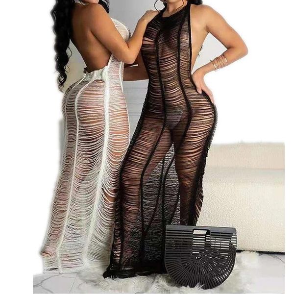 women's swimwear 2021 women summer solid color beach dress scoop neck outlet cover up items clothing bikini halter smock, White;black
women's swimwear 2021 women summer solid color beach dress scoop neck outlet cover up items clothing bikini halter smock, White;black