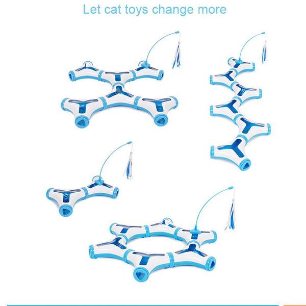 cat toys blue diy toy with 5 styles ,ball and teaser plastic interactive for 6pcs assembly
cat toys blue diy toy with 5 styles ,ball and teaser plastic interactive for 6pcs assembly