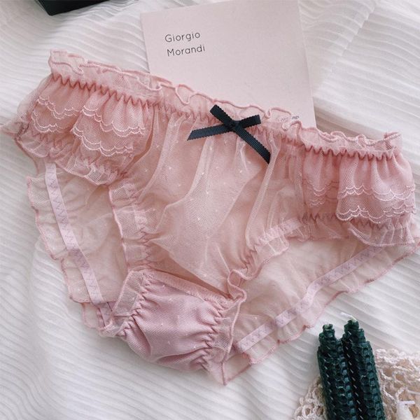 mesh bow ruffles panties transparent small dot lace net yarn thongs g-string fashion low-rise cute women underwear briefs women's, Black;pink
mesh bow ruffles panties transparent small dot lace net yarn thongs g-string fashion low-rise cute women underwear briefs women's, Black;pink