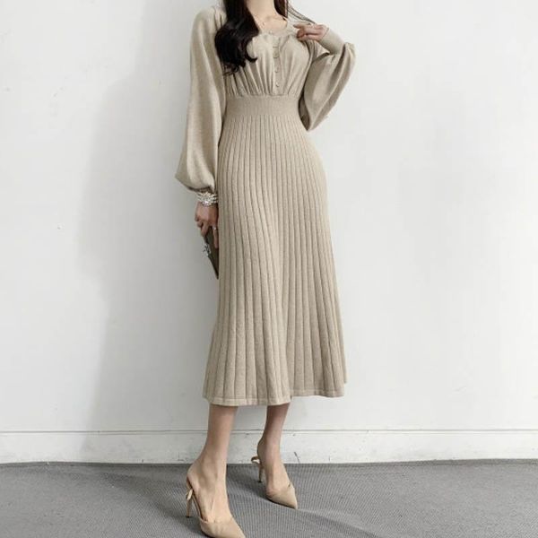 one-piece korean knitted dress women winter long sleeve sweater dresses 2021 casual a-line slim knit pleated lady, Black;gray
one-piece korean knitted dress women winter long sleeve sweater dresses 2021 casual a-line slim knit pleated lady, Black;gray