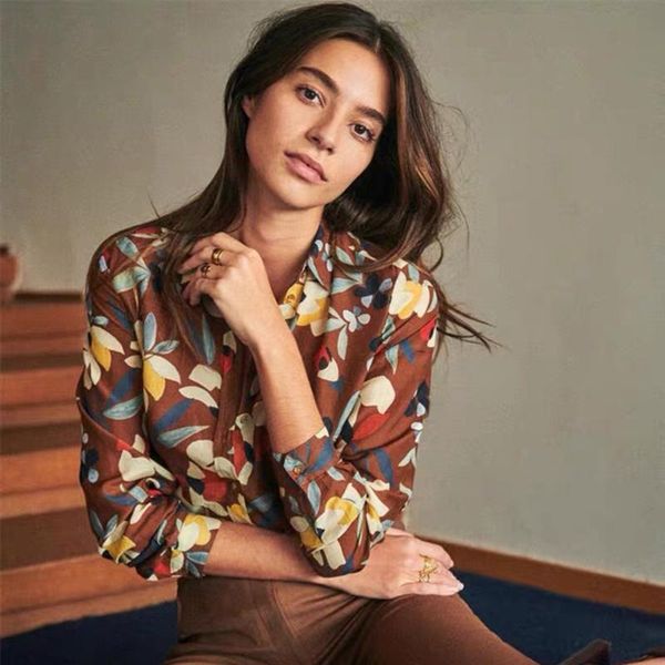 women's blouses & shirts floral printed women long sleeves turn-down collar button up 2021 chic vintage office lady femme shirt autumn, White
women's blouses & shirts floral printed women long sleeves turn-down collar button up 2021 chic vintage office lady femme shirt autumn, White