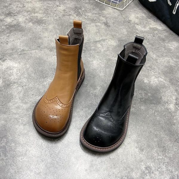 boots european and american carved fashion leather comfortable flat-bottomed short spring autumn single boot, Black
boots european and american carved fashion leather comfortable flat-bottomed short spring autumn single boot, Black