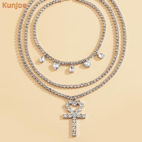 kunjoe prayer jesus necklace hip hop cuban chain luxury crystal cross pendant for men women wedding jewelry gifts punk necklaces, Silver
kunjoe prayer jesus necklace hip hop cuban chain luxury crystal cross pendant for men women wedding jewelry gifts punk necklaces, Silver