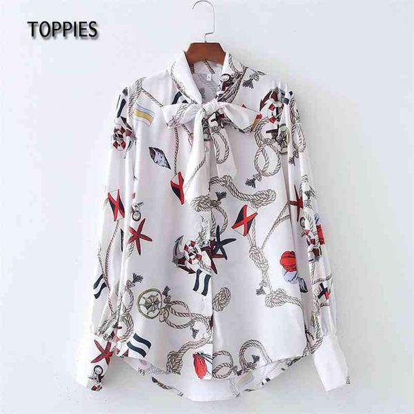 fashion chain printing shirts long sleeve scarf collar white woman blouses summer 210421, Black
fashion chain printing shirts long sleeve scarf collar white woman blouses summer 210421, Black