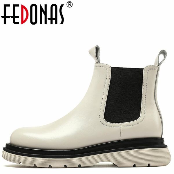 boots fedonas round toe basic women ankle autumn winter casual platforms genuine leather shoes woman classic fashion concise, Black
boots fedonas round toe basic women ankle autumn winter casual platforms genuine leather shoes woman classic fashion concise, Black