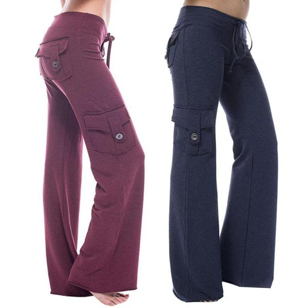women solid color multi-pocket button stretch yoga trousers slims fit sport pants women's slacks & capris, Black;white
women solid color multi-pocket button stretch yoga trousers slims fit sport pants women's slacks & capris, Black;white