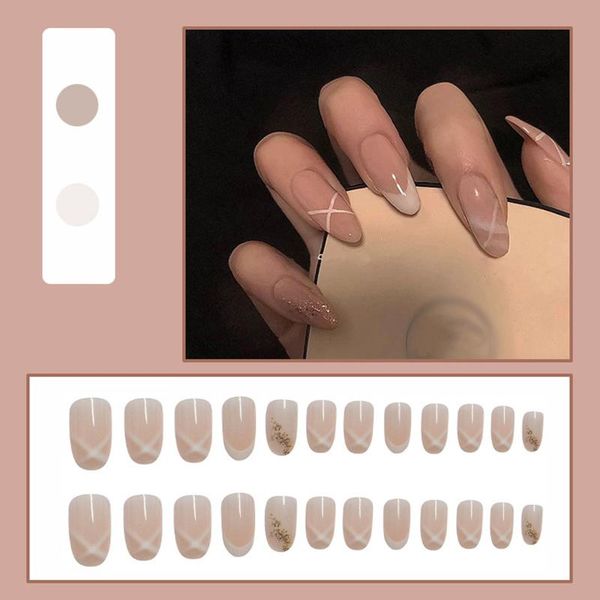 false nails 2021 24pcs round head strap wear long paragraph fashion manicure patch save time wearable nail ey669, Red;gold
false nails 2021 24pcs round head strap wear long paragraph fashion manicure patch save time wearable nail ey669, Red;gold