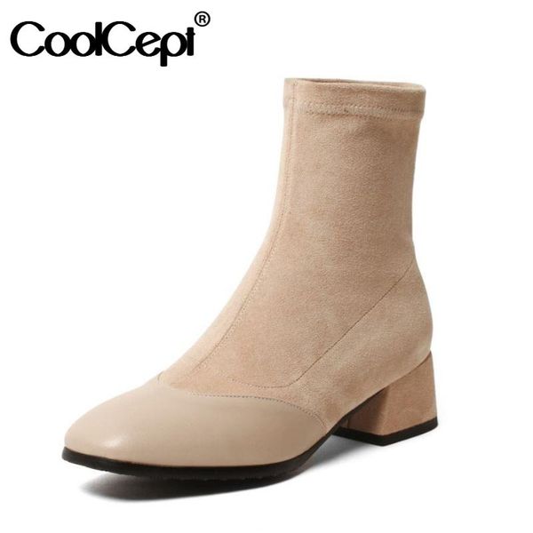 boots coolcept size 31-43 women ankle stretch square toe slip on shoes winter warm party fashion footwear, Black
boots coolcept size 31-43 women ankle stretch square toe slip on shoes winter warm party fashion footwear, Black