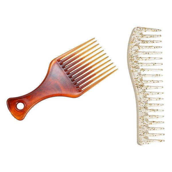 hair brushes 2 pcs comb fork insert hairdressing curly styling tool amber color & transparent, Silver
hair brushes 2 pcs comb fork insert hairdressing curly styling tool amber color & transparent, Silver
