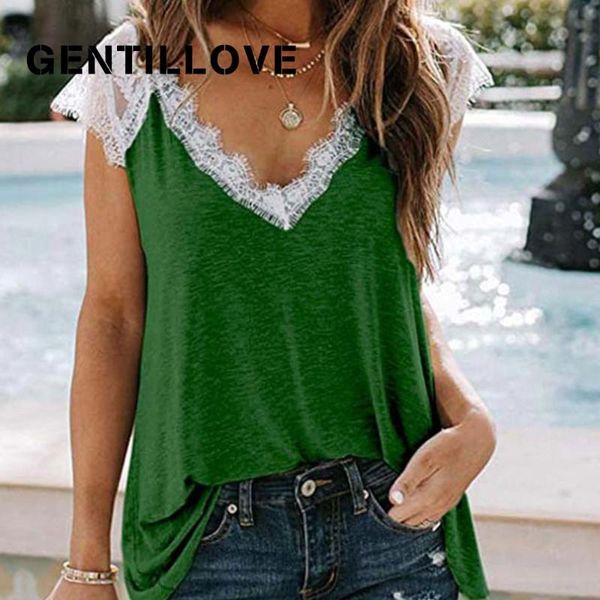 women's blouses & shirts gentillove 2021 summer elegant short sleeve v neck blouse lace patchwork loose shirt casual solid plus si, White
women's blouses & shirts gentillove 2021 summer elegant short sleeve v neck blouse lace patchwork loose shirt casual solid plus si, White