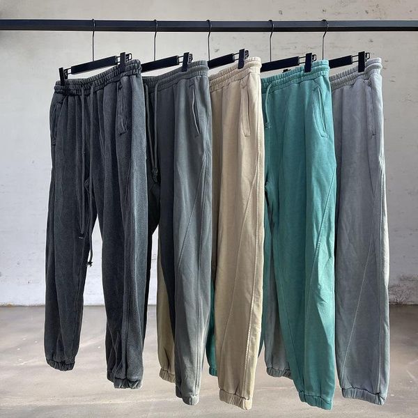 men's pants autumn winter high street retro spliced buch of foot sweatpants men solid color loose casual elastic waist washed male, Black
men's pants autumn winter high street retro spliced buch of foot sweatpants men solid color loose casual elastic waist washed male, Black