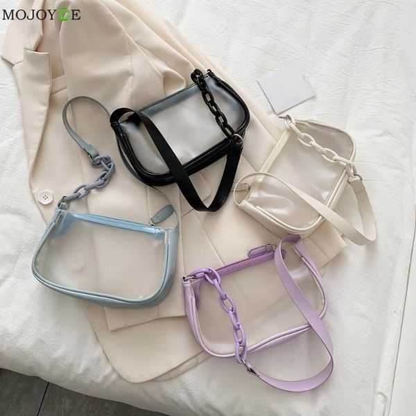 evening bags fashion women pvc transparent chain shoulder underarm casual ladies zipper small purse handbag
evening bags fashion women pvc transparent chain shoulder underarm casual ladies zipper small purse handbag