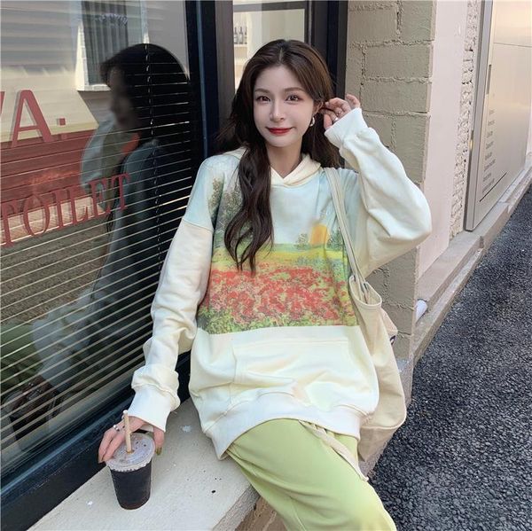 women's hoodies & sweatshirts autumn style retro oil painting long-sleeved hooded sweatshirt women, Black
women's hoodies & sweatshirts autumn style retro oil painting long-sleeved hooded sweatshirt women, Black