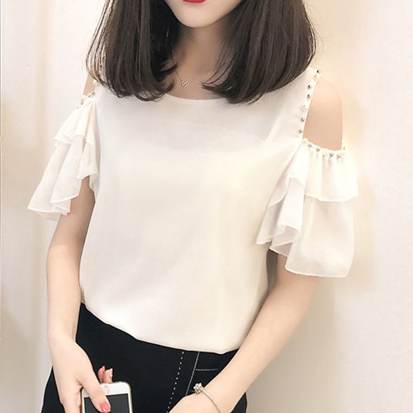off shoulder female blouses shirt casual white solid o-neck short sleeve women blusas 808c 210420
off shoulder female blouses shirt casual white solid o-neck short sleeve women blusas 808c 210420