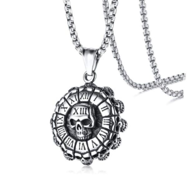 pendant necklaces stainless steel titanium men's necklace personality korean style tag trendy male skull jewelry, Silver
pendant necklaces stainless steel titanium men's necklace personality korean style tag trendy male skull jewelry, Silver