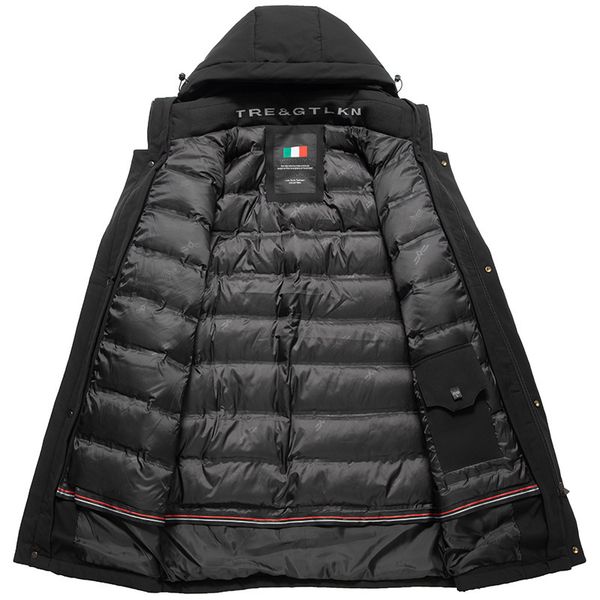 2021 Middle aged and old men's down jacket thickened warm medium length cotton padded jackets, Black
2021 Middle aged and old men's down jacket thickened warm medium length cotton padded jackets, Black