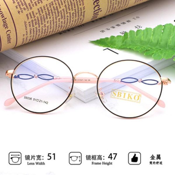 fashion sunglasses frames retro spectacle frame decorative legs men's and women's metal round myopia t55036, Black
fashion sunglasses frames retro spectacle frame decorative legs men's and women's metal round myopia t55036, Black