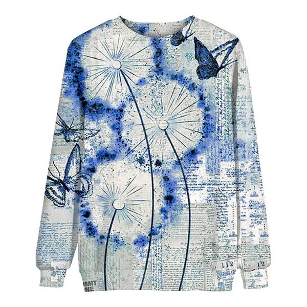 women's t-shirt woman tshirts 2021 fashion o-neck flower butterfly printed long sleeves sweater summer clothes for women ropa mujer, White
women's t-shirt woman tshirts 2021 fashion o-neck flower butterfly printed long sleeves sweater summer clothes for women ropa mujer, White