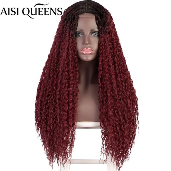 synthetic wigs aisi queens long curly red for black women middle part hairline ombre brown natural hair
synthetic wigs aisi queens long curly red for black women middle part hairline ombre brown natural hair
