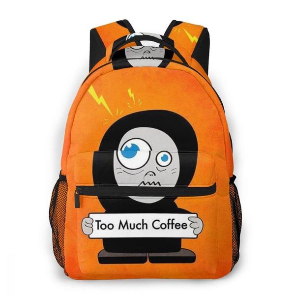 backpack orange funny too much coffee by boriana giormova for girls boys travel rucksackbackpacks teenage school bag
backpack orange funny too much coffee by boriana giormova for girls boys travel rucksackbackpacks teenage school bag