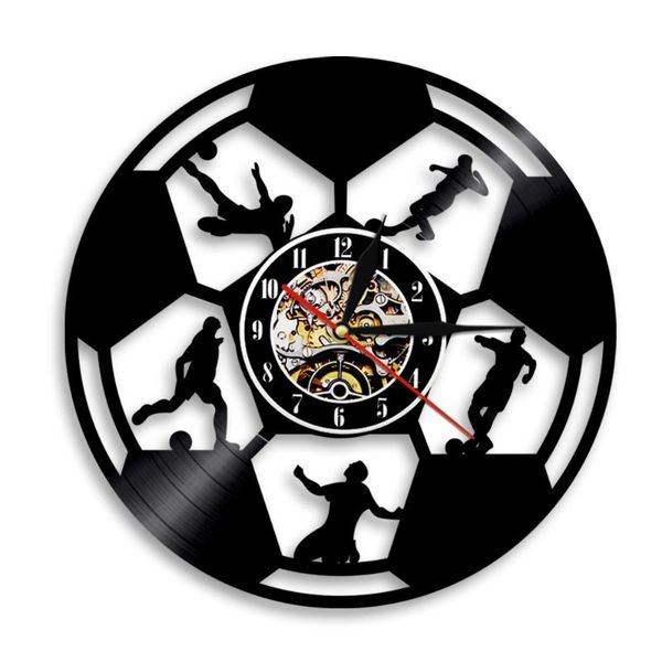 wall clocks modern soccer art clock with led light football ball design silhouette record gift for lover
wall clocks modern soccer art clock with led light football ball design silhouette record gift for lover