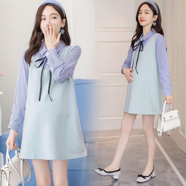maternity dresses 9013# dress spring autumn cotton stripe patchwork long sleeves turn down collar for pregnant women mom, White
maternity dresses 9013# dress spring autumn cotton stripe patchwork long sleeves turn down collar for pregnant women mom, White