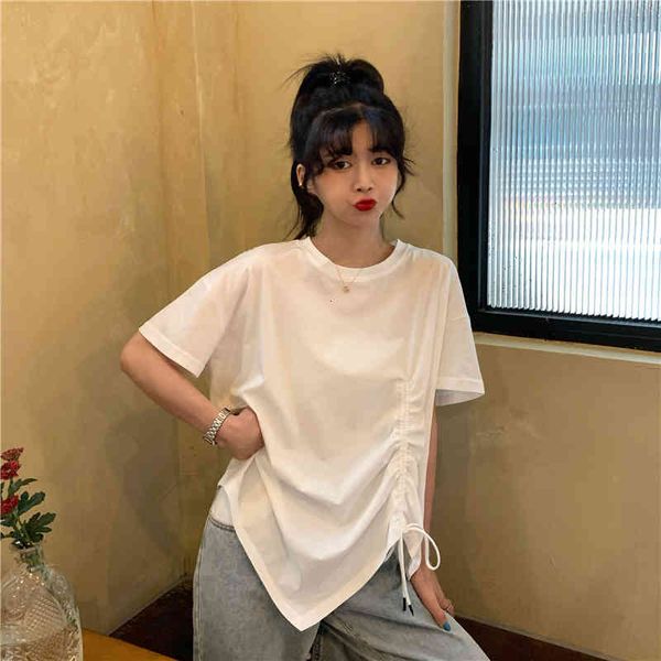 polos ytx377 korean release summer red net white string design short women's t-shirt 
polos ytx377 korean release summer red net white string design short women's t-shirt