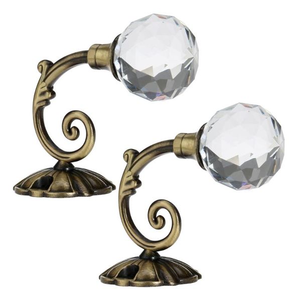 2pcs crystal curtain hookback wall mount metal holdback tieback hooks (bronze) shower curtains
2pcs crystal curtain hookback wall mount metal holdback tieback hooks (bronze) shower curtains