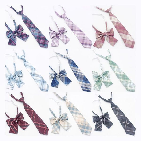 bow ties fashion jk set for uniform women men casual plaid necktie japanese style cute neckwear school accessories, Black;gray
bow ties fashion jk set for uniform women men casual plaid necktie japanese style cute neckwear school accessories, Black;gray